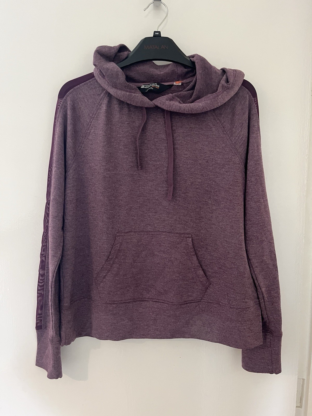 Mountain Warehouse Active Purple Marl Hoodie UK 8 Sports Gym Casual Pullover
