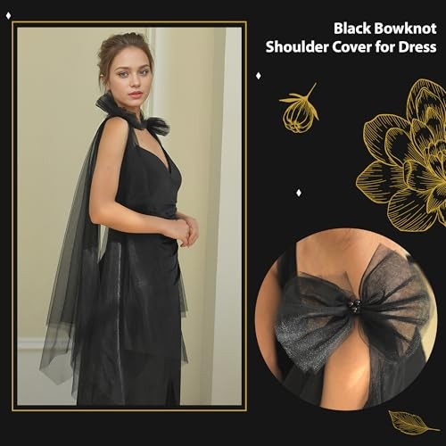 Pearl Shawl Wrap Shrug Bridal Cape Sheer Tulle White Elegant Wedding Cape Black