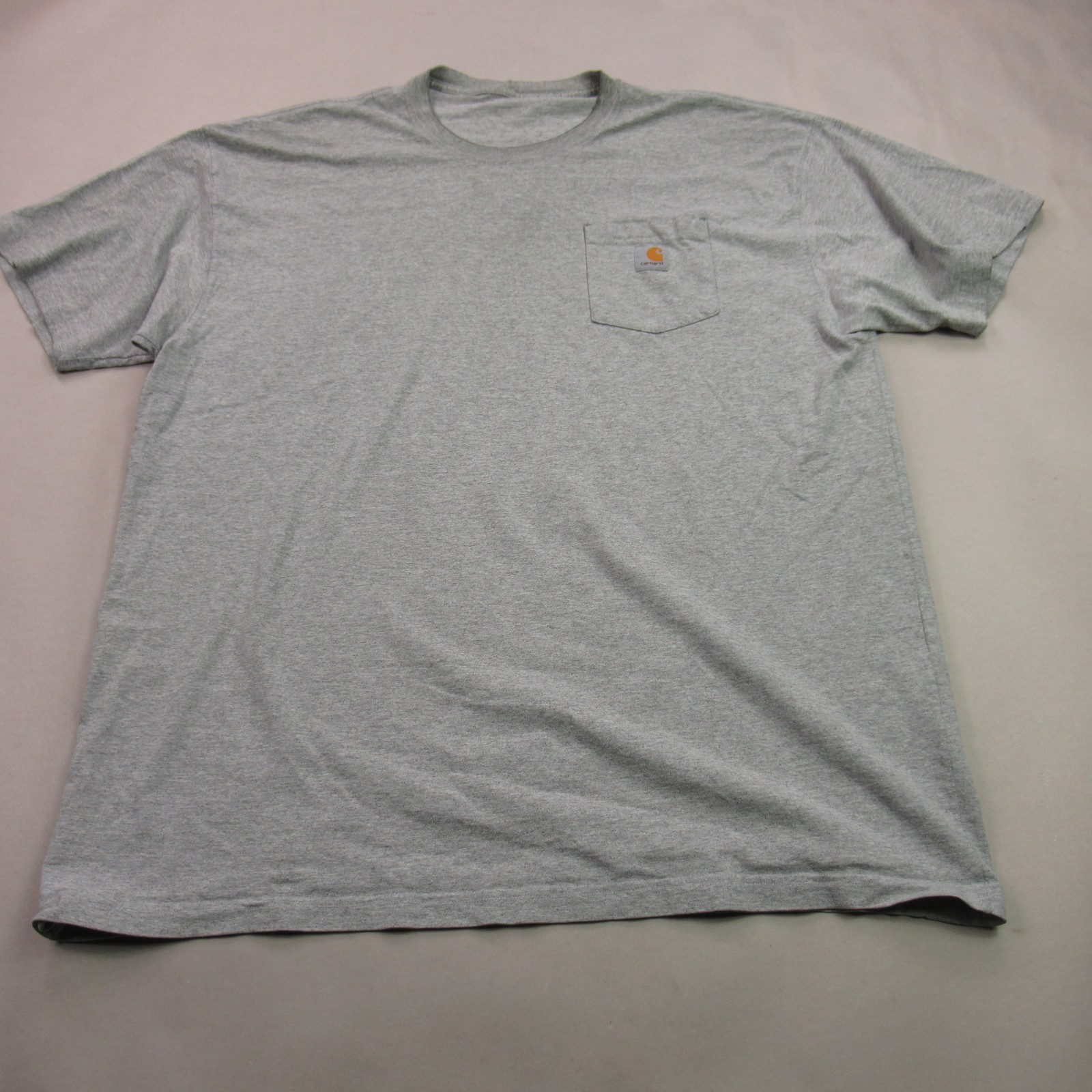 Carhartt Men’s K87 Pocket T-Shirt Grey Short Sleeve Crew Neck Workwear L