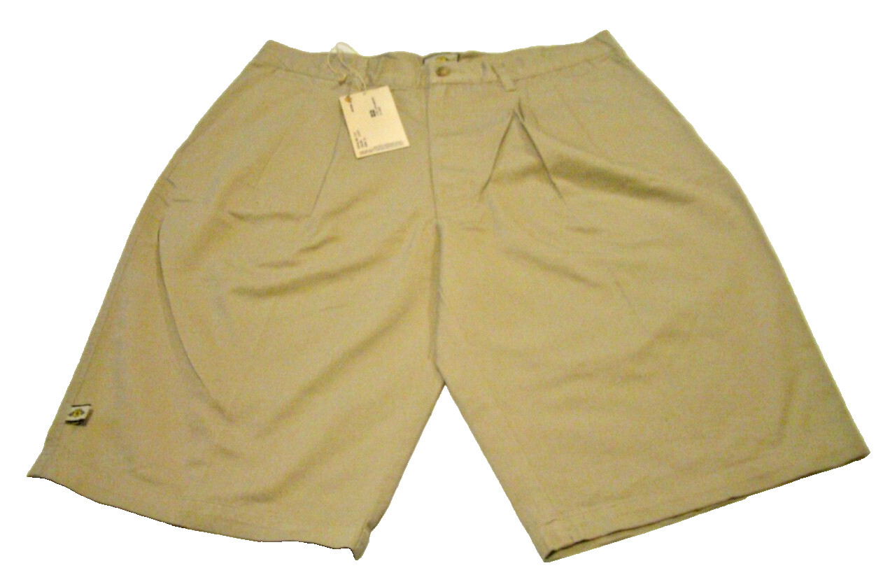 PJ MARK MENS KHAKI BAGGY OUTDOORS SKATER SHORTS Y2K – SIZE 38-INSEAM 12.75″-NWT
