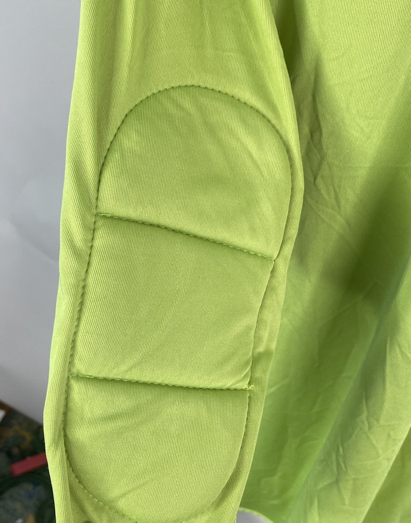 Ho Soccer Goalie Shirt Mens 2XL Green Never Beaten Long Sleeve Elbow Pads NEW