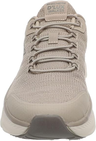 Skechers Shoes Men Slip Ins D’Lux Walker Taupe Comfort Memory Foam Casual 233244