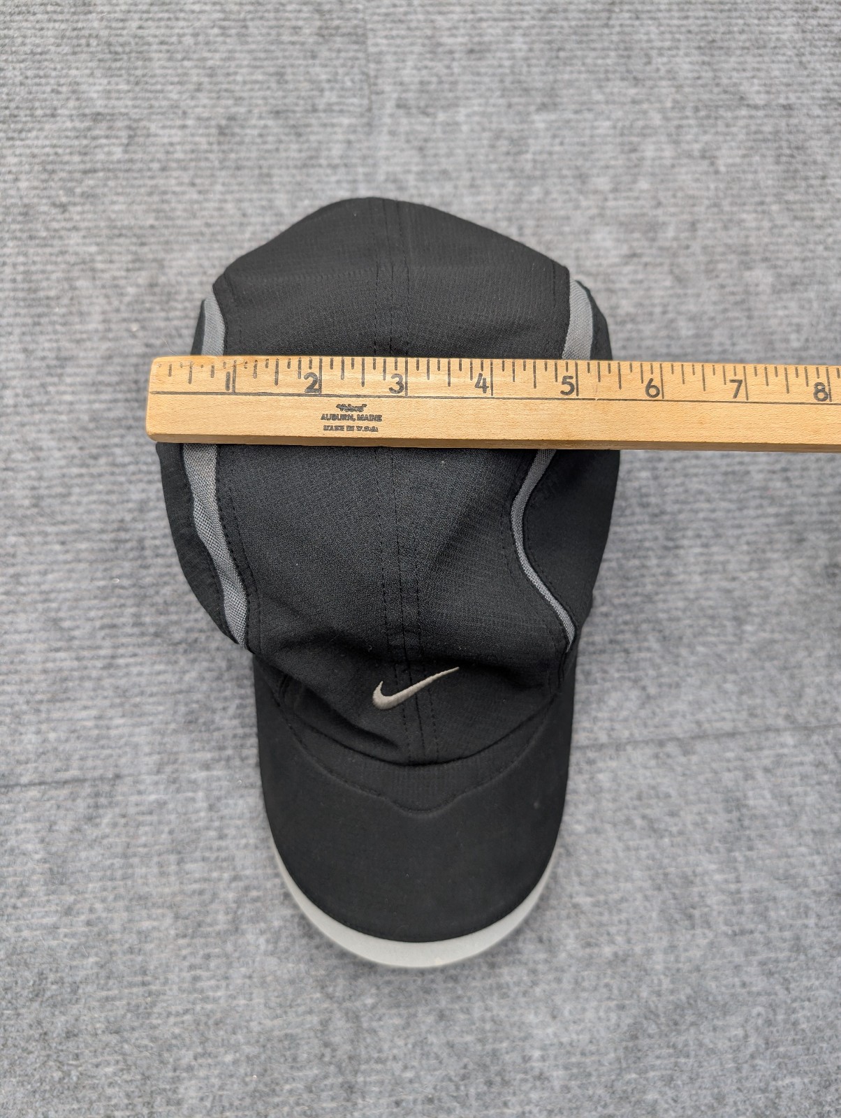 Nike Dri Fit Panel Hat Womens One Size 6 Panel Tailwind Running Black Light