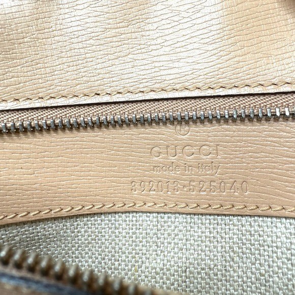 Gucci authentic top handle bag blooms pattern pink leather medium w strap