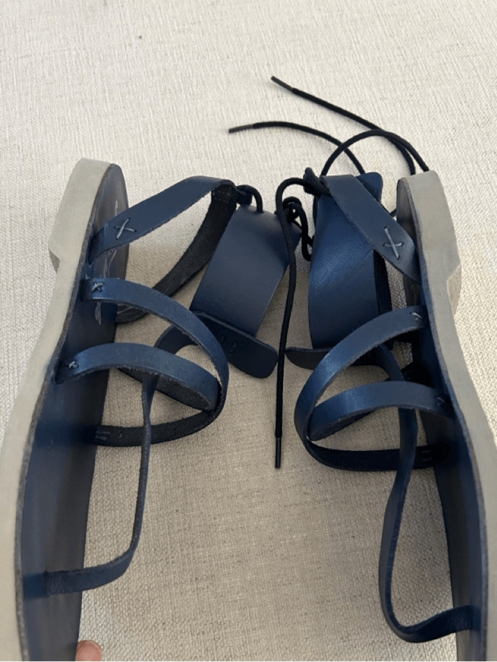 Free People Sandals Vacation Day Boho Gladiator Navy EU40/US9-9.5, NWOT