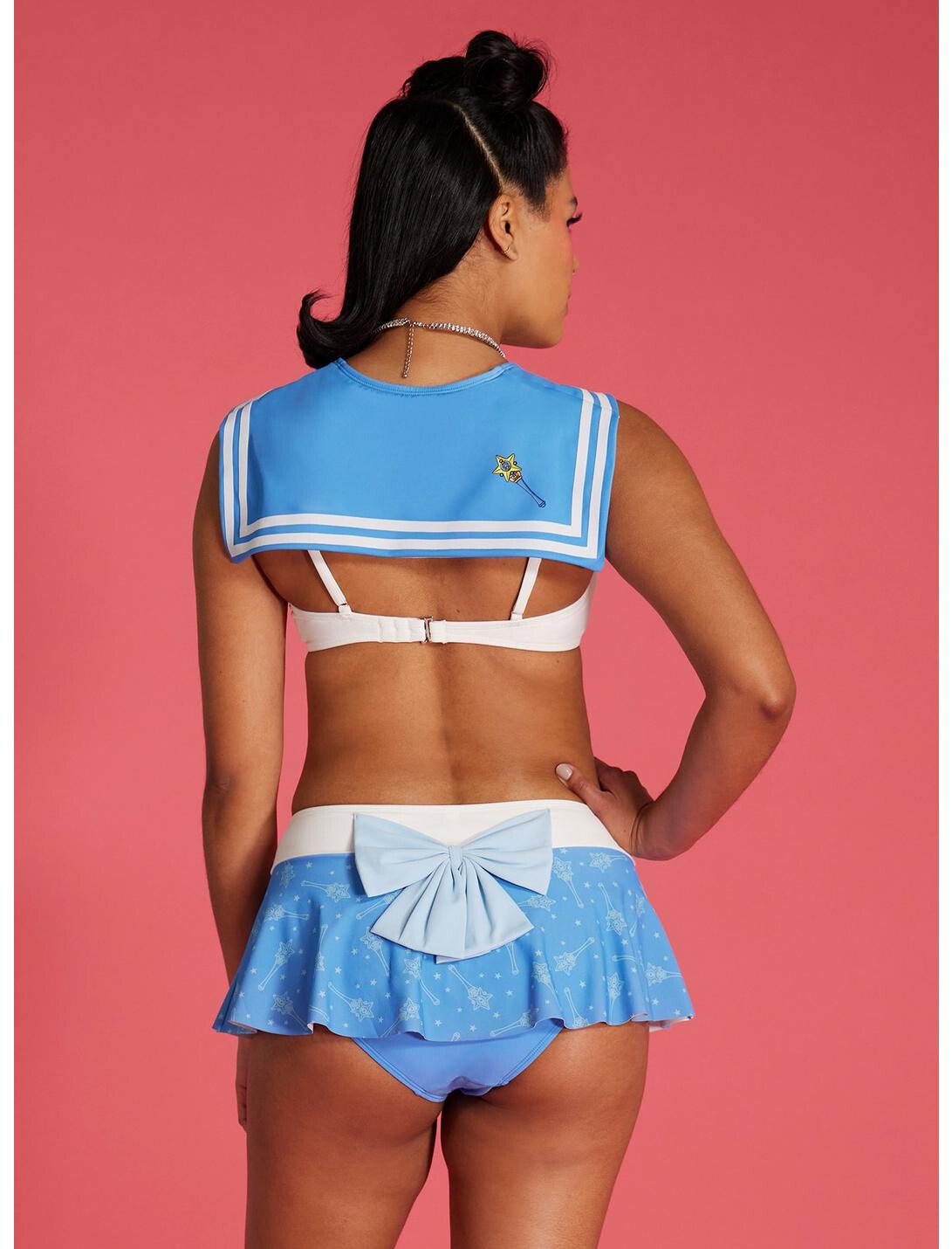 Sailor Moon Sailor Mercury Cosplay Bikini Swim suit Set S