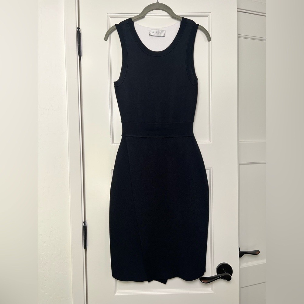 A.L.C. Classic Black Midi Dress (Small)