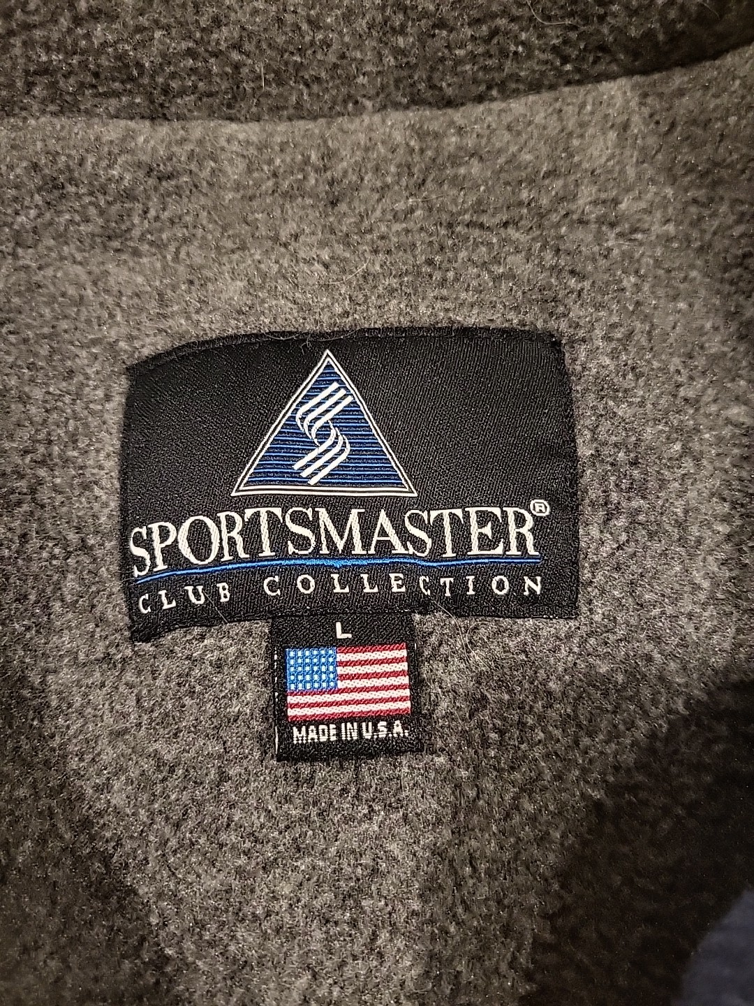 Vintage Sports master Yellow 1/4 Zip Pullover Jacket Large Lined w/Hood USA