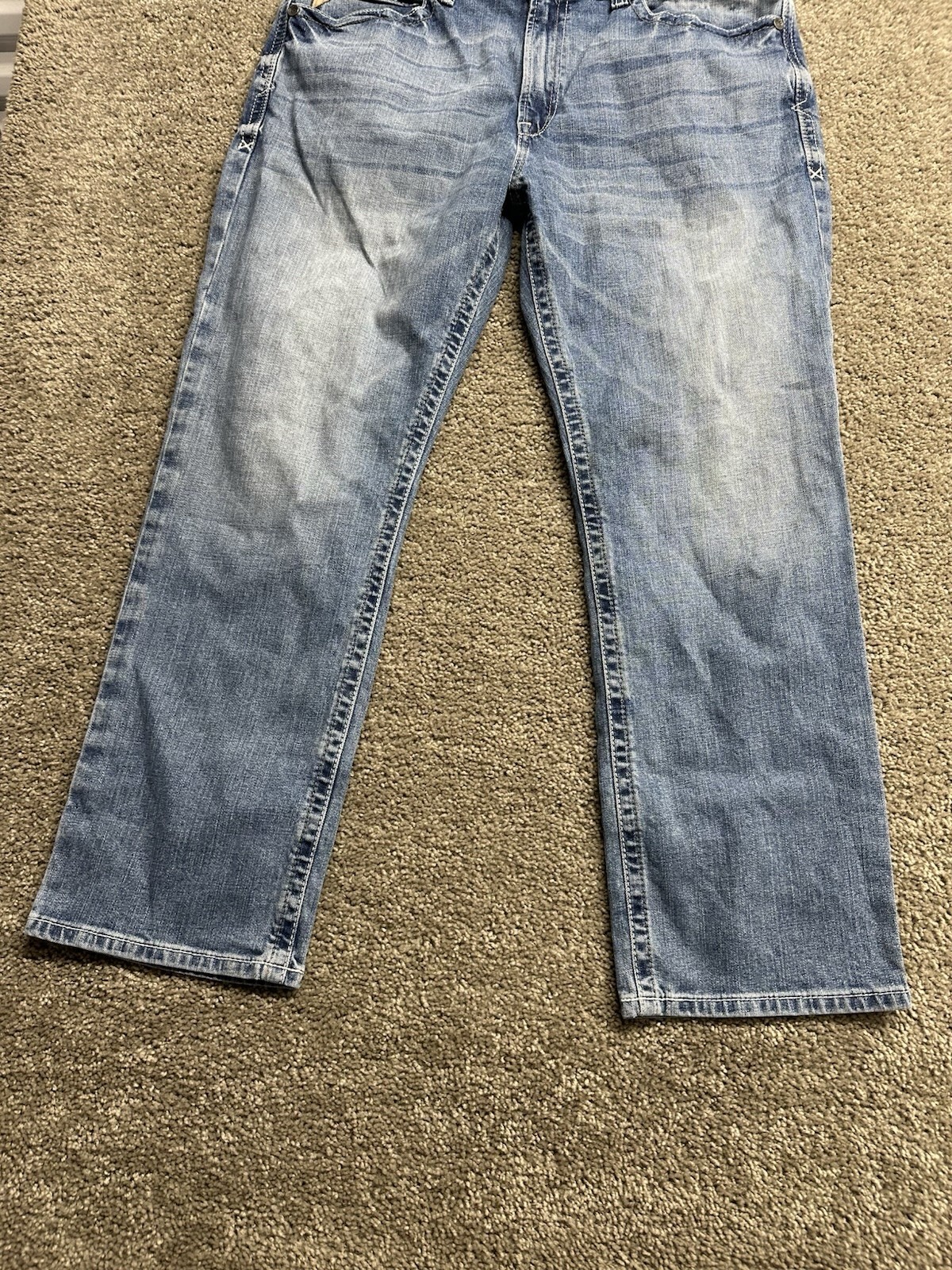Ariat M2 Traditional Relaxed Boot Cut Jeans Mens 40×32 Blue Denim Western Cowboy