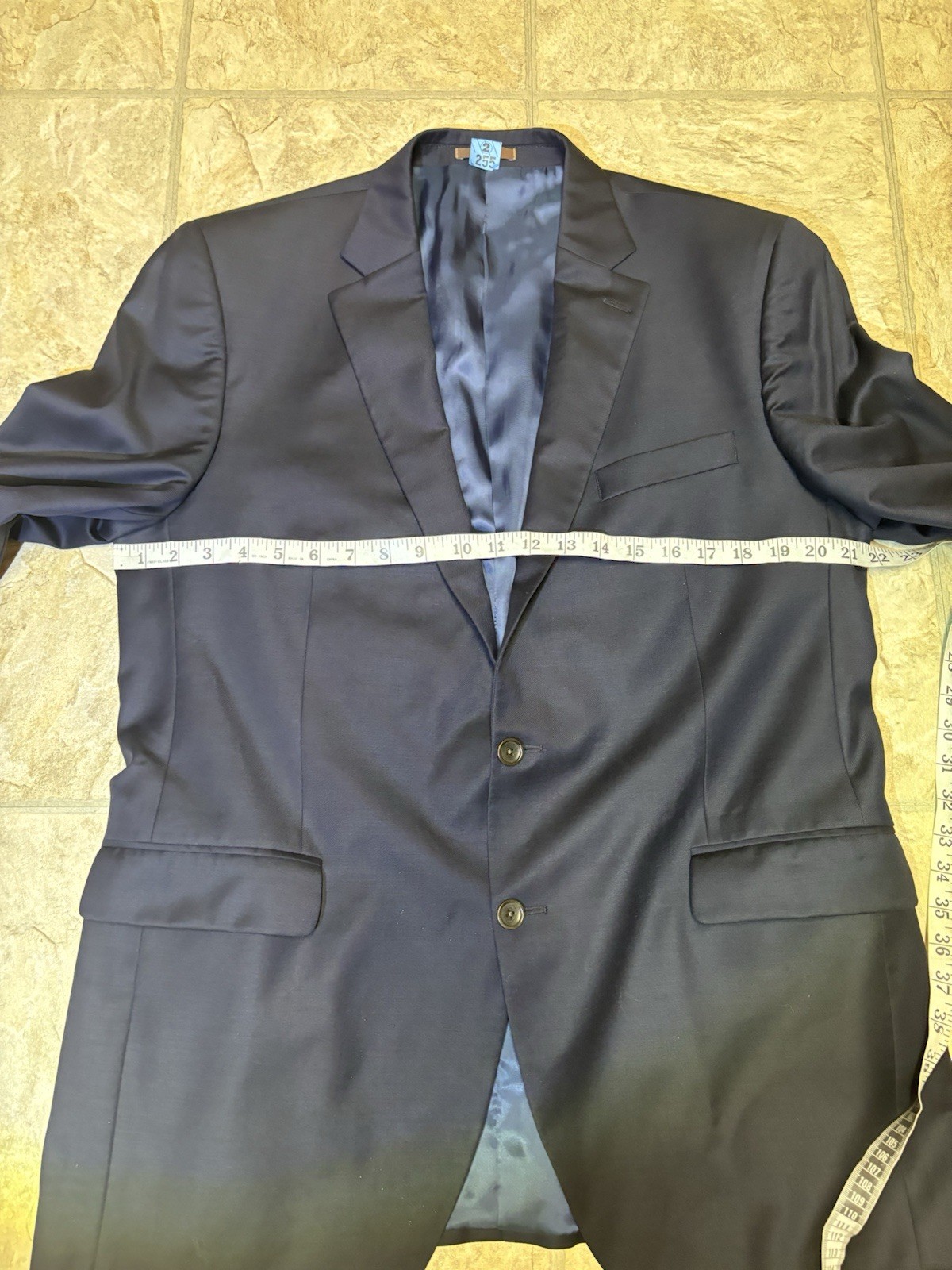 Peter Millar 100% Wool Navy Blue 2 Button Blazer Jacket Canada Size 44T
