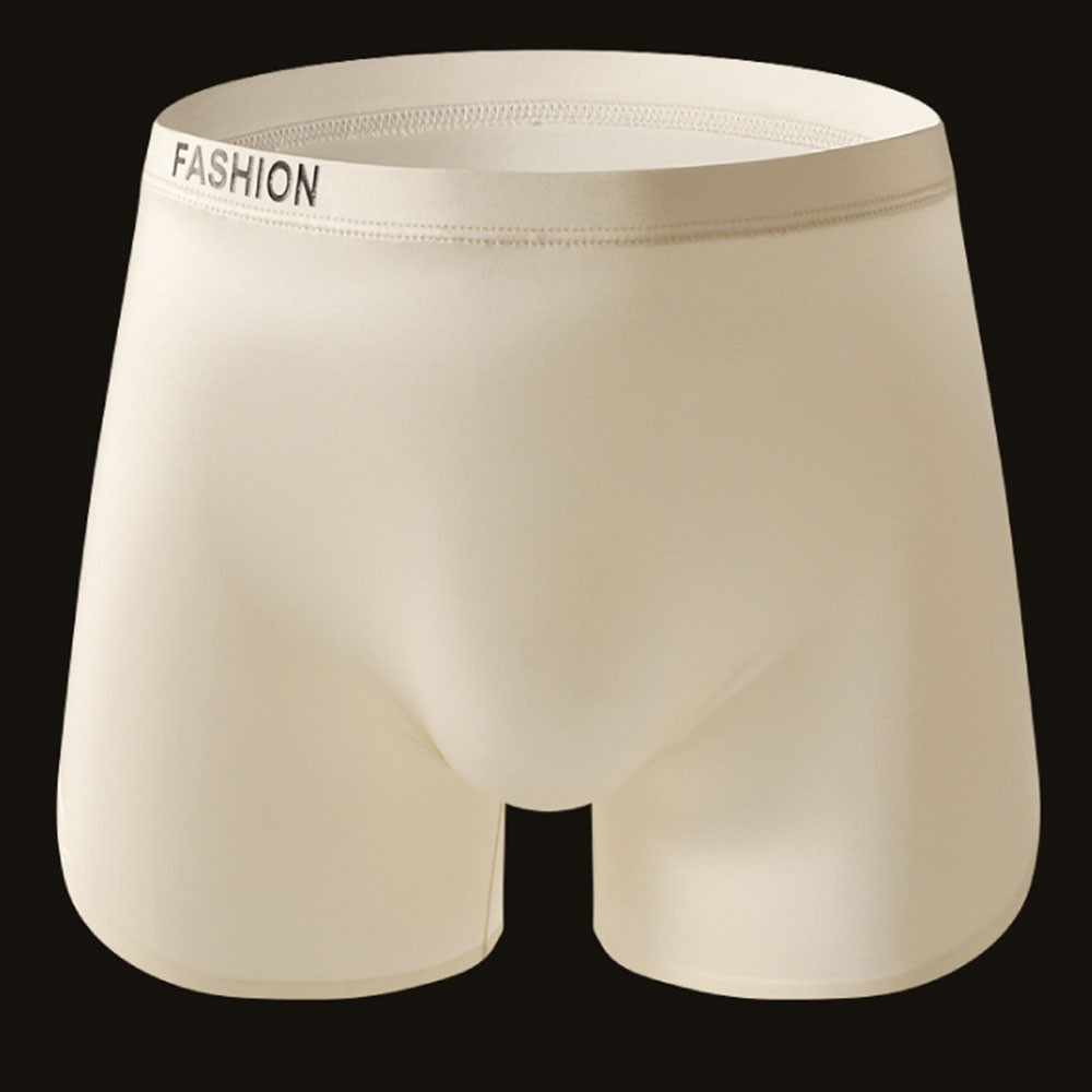 4PCS Men’s Ice Silk Underwear Breathable Boxer Shorts Seamless Satin Soft Briefs