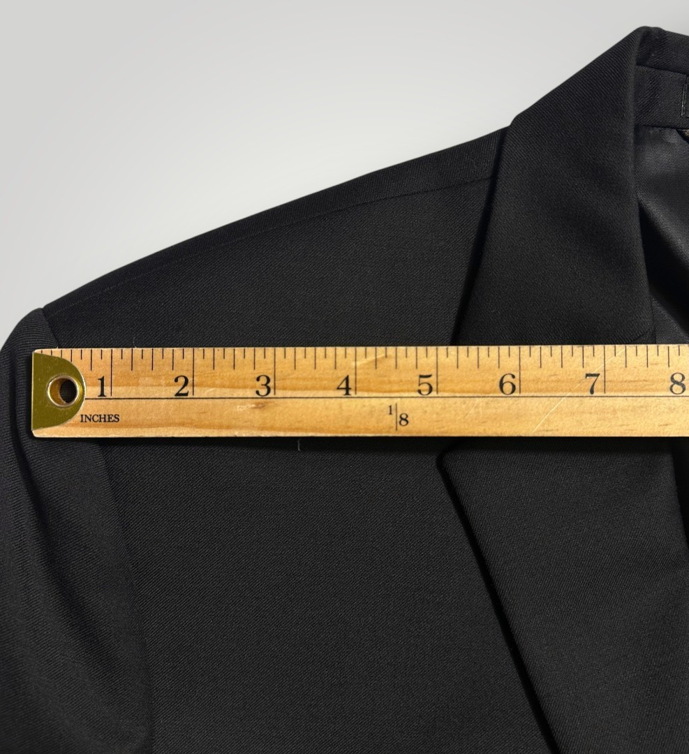 MICHAEL KORS Mens Two Piece Suit – 44R Blazer Jacket/38WX30 Pants Black Wool