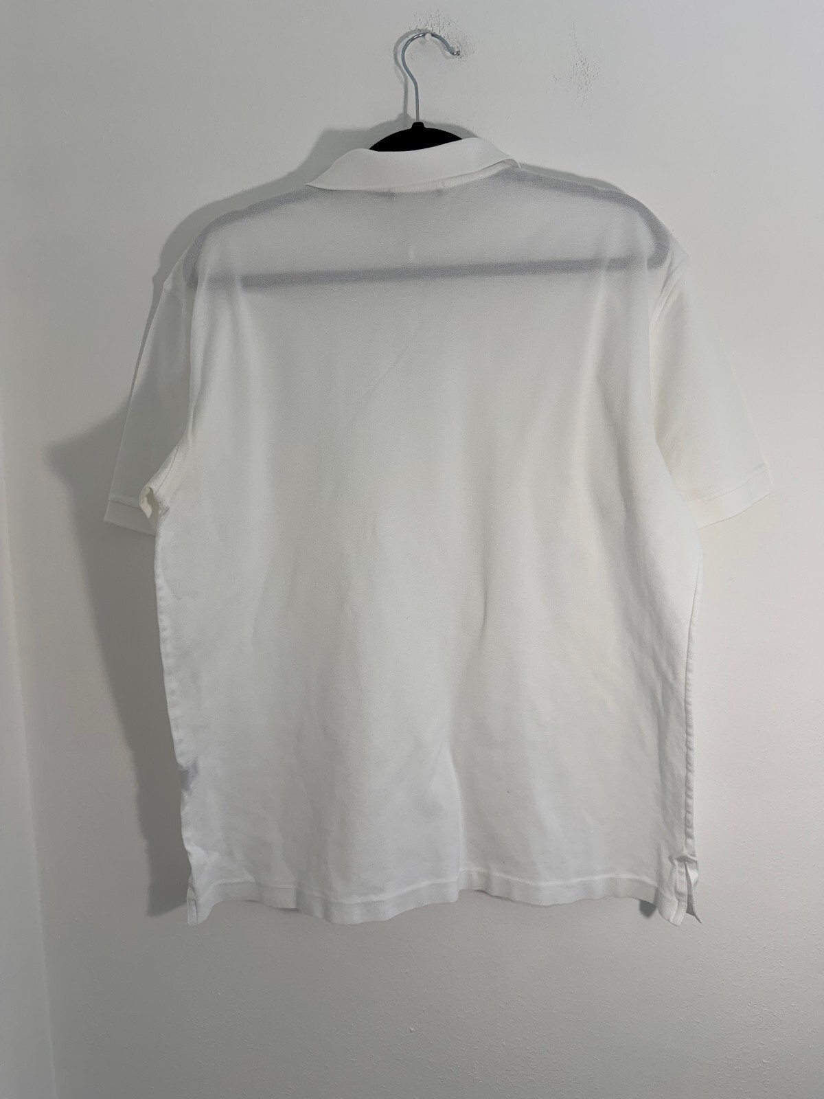 Ralph Lauren Purple Label White Cotton Polo Shirt Women’s Large Luxury