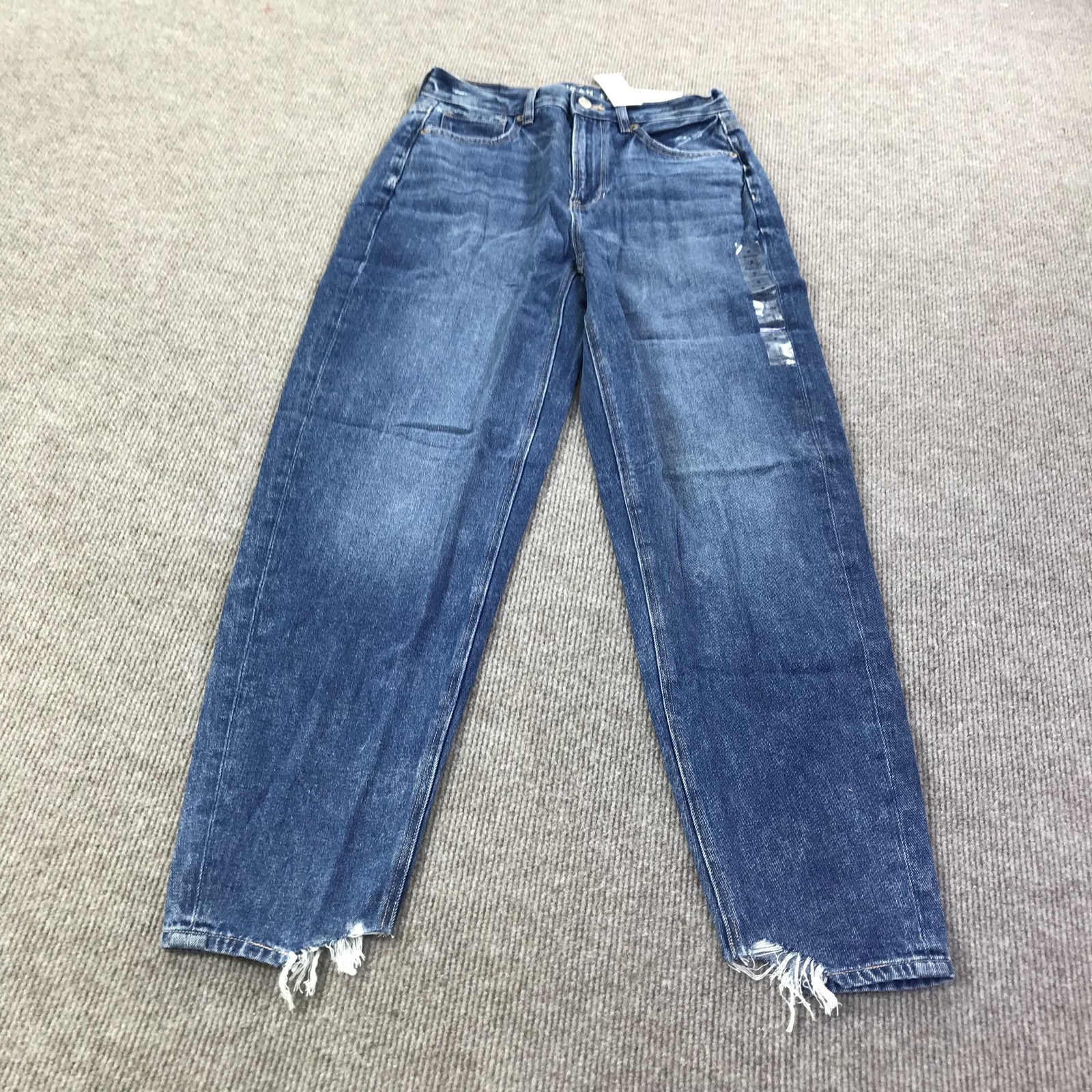 American Eagle Mom Jeans Womens 2 26W High Rise Relaxed Distressed Denim Pants