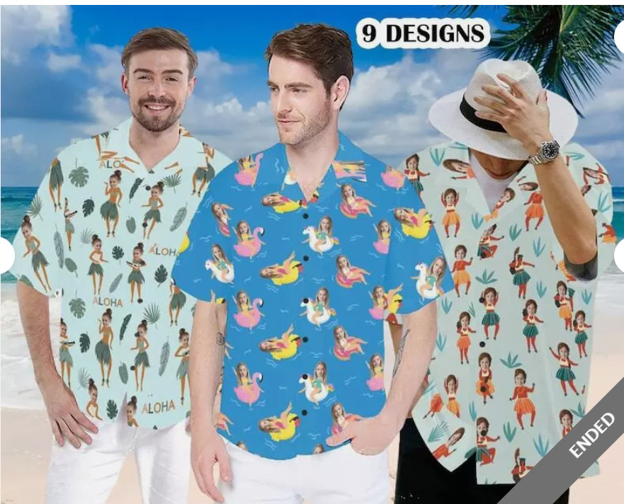 Funny Design 3D HAWAII SHIRT HALOWEEN GIFT CHRISTMAS GIFT BEST PRICE OVER PRINT