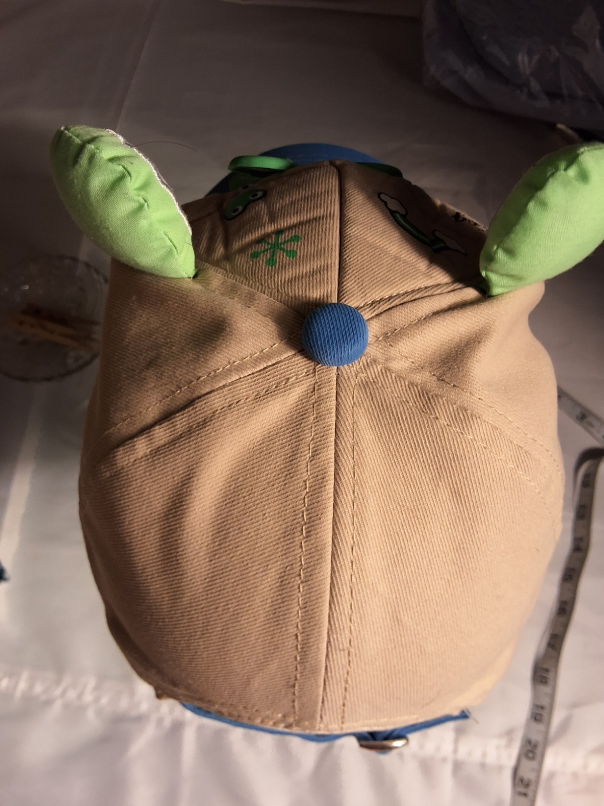 SLOVIC Youth 3D Frog Baseball Cap 1 Size Adjustable Sun Hat Unisex Blue & Khaki