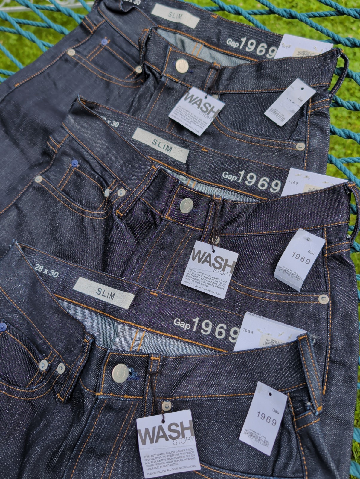 GAP 1969 Jeans Slim Fit Men’s Size 28×30 Blue Denim