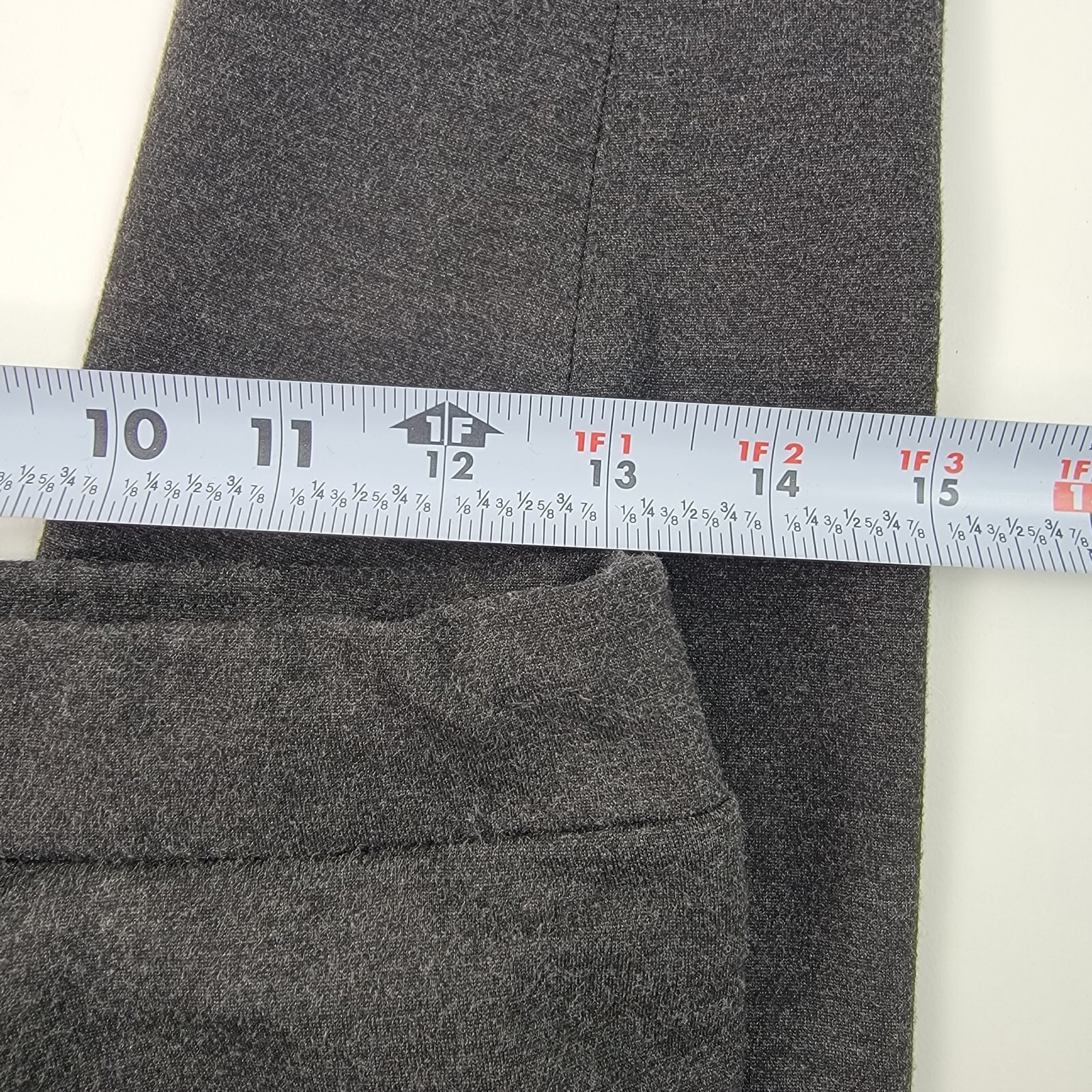 Vince Womens Ponte Pants Size Medium Dark Heather Gray Pull On Stretch Slim