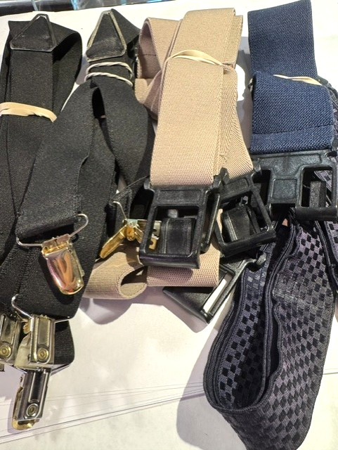 Suspenders Lot of 4 Nice Mens Variety Pack Approx. 38-40 Inches -Free Shipping