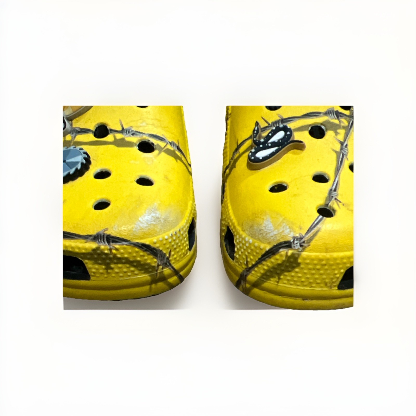 Crocs Dimitri Clogs Post Malone Barbed Wire Limited Edition Used 9M/11W