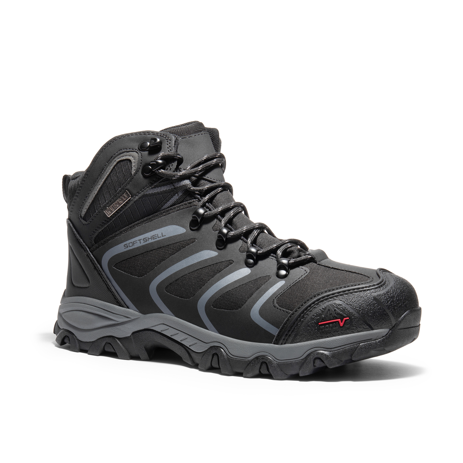 Men’s Waterproof Hiking Boots Mid Ankle Lightweight Non-Slip Trail Work Shoes