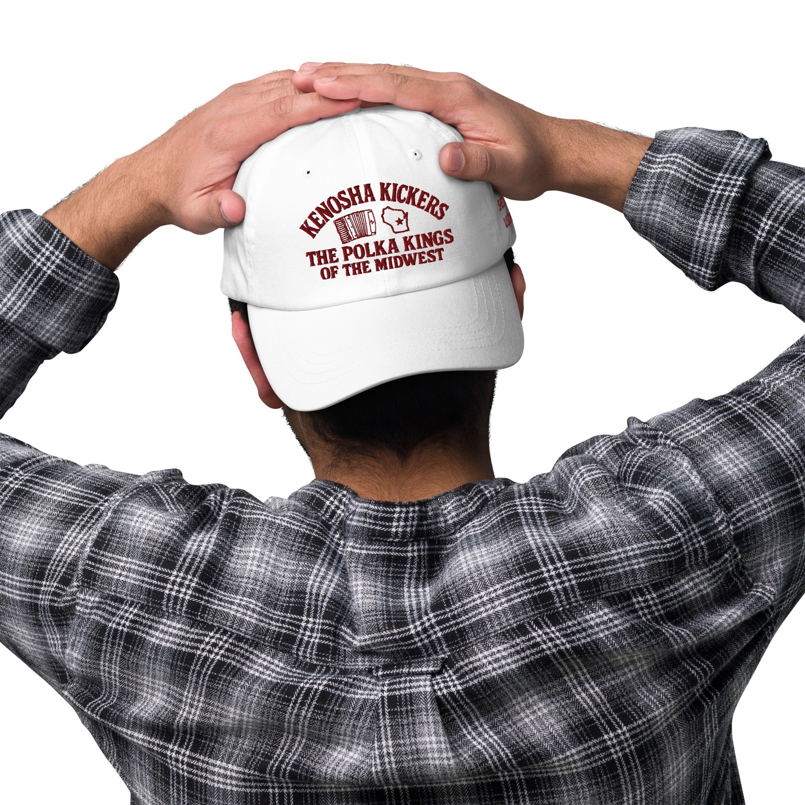 Kenosha Kickers Bad Dad hat – Embordered The Polka Kings funny Adult Cap