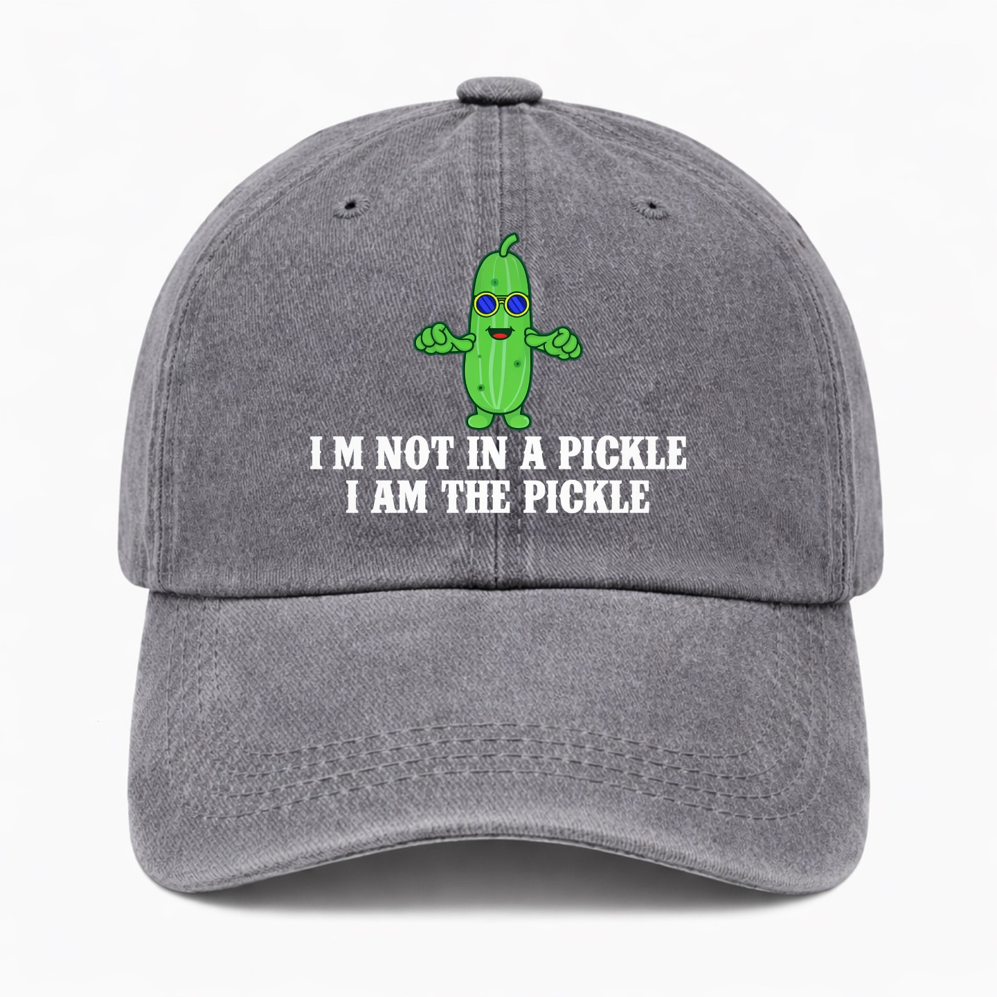Funny Pickle Hat Cool Pickle Meme Baseball Cap Novelty Gift Adjustable Dad Hat
