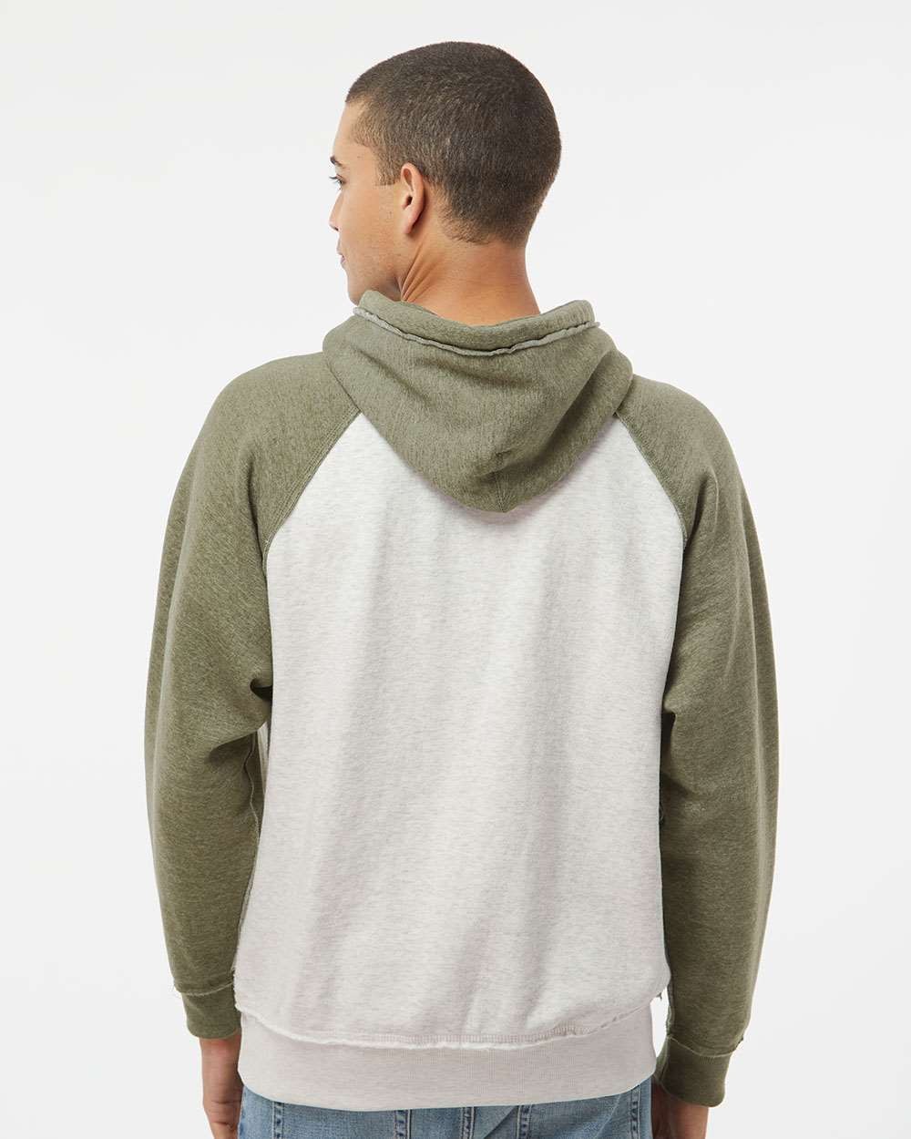 🔥 J. America Men Vintage Heather Hooded Sweatshirt Pocket Up To 3XL 8885