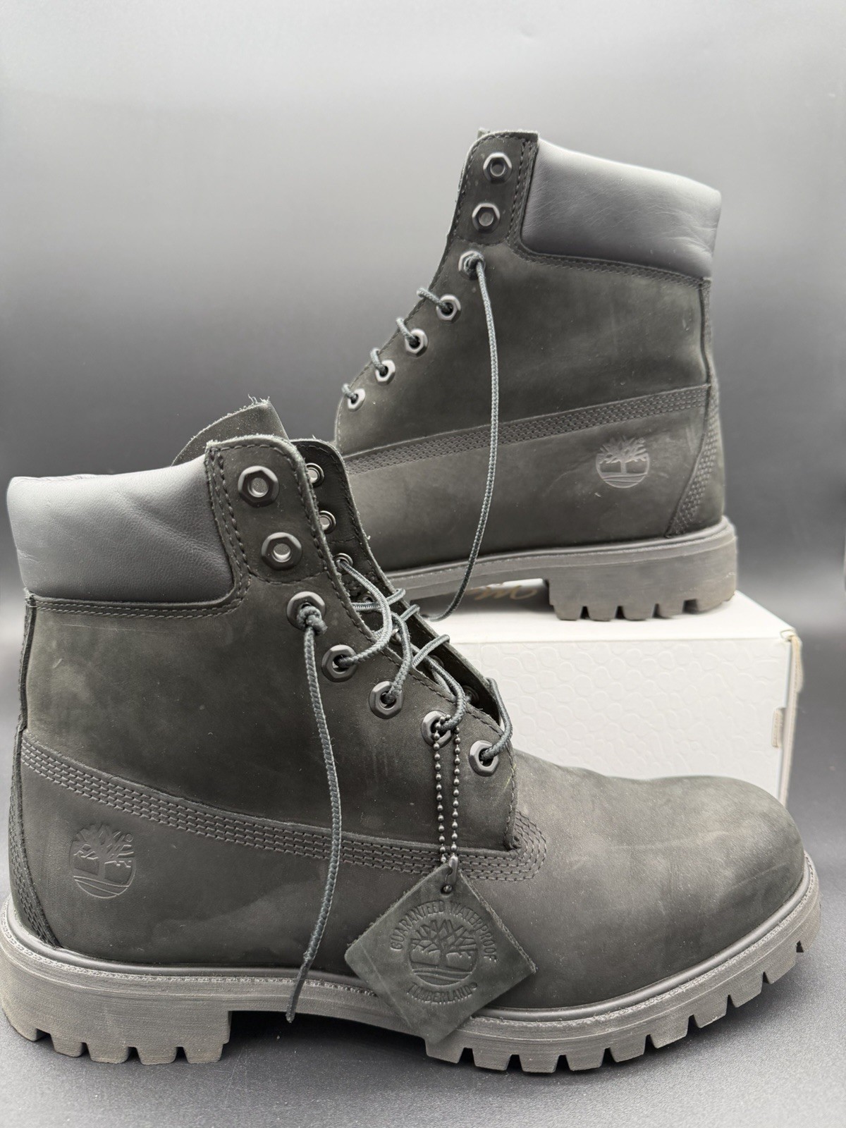 Size 11 – Timberland Construction Boots Black – No Box