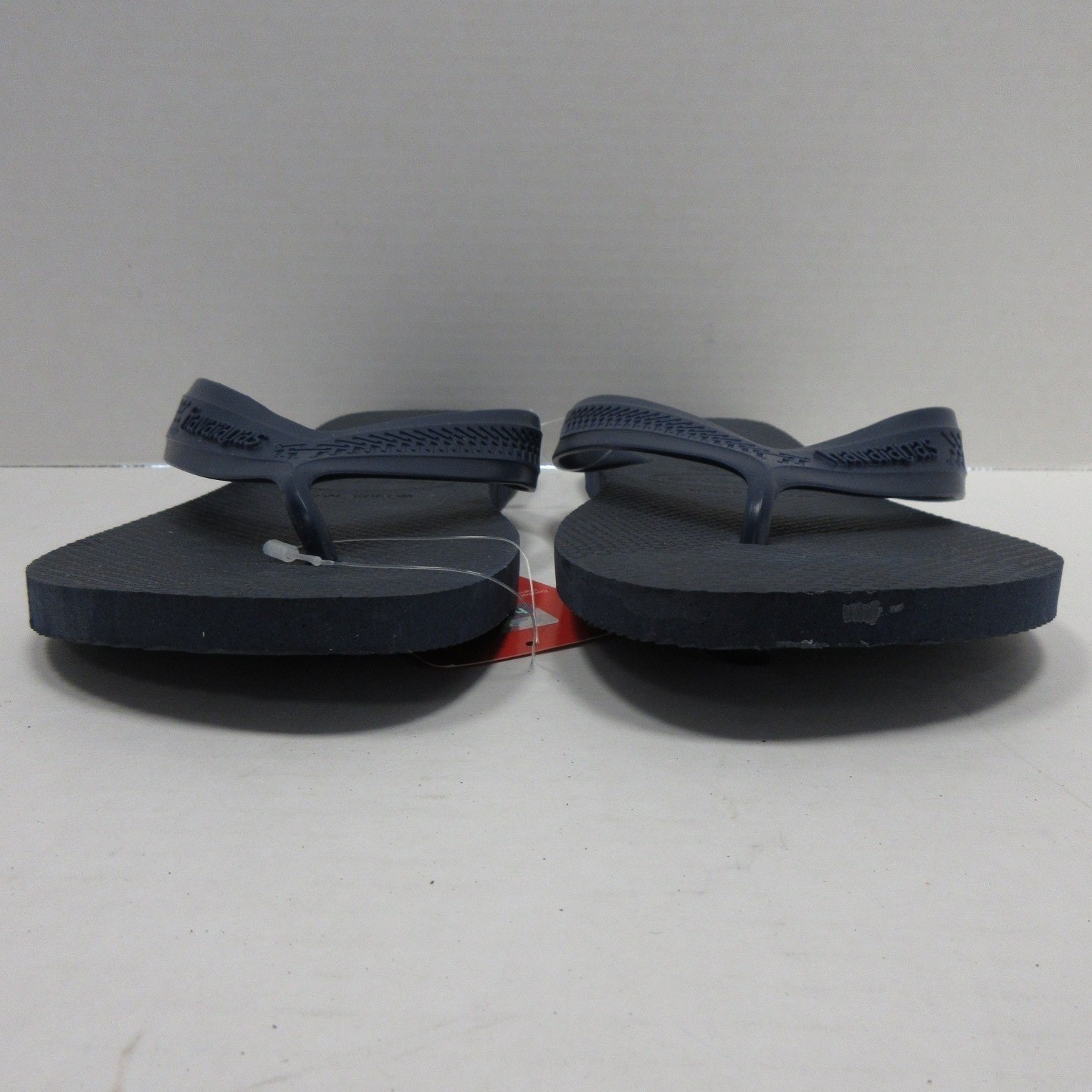 Havaianas Sandals Men 11 12 M Blue Navy Flip Flops Rubber Casual Summer NEW