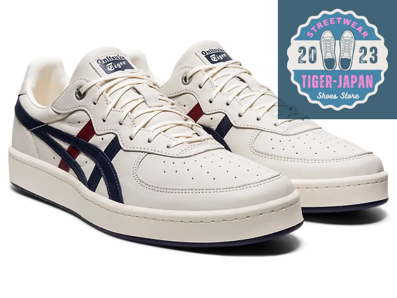 Onitsuka Tiger GSM SD 1183A803 100 Cream Peacoat Men Shoes US7.5-14