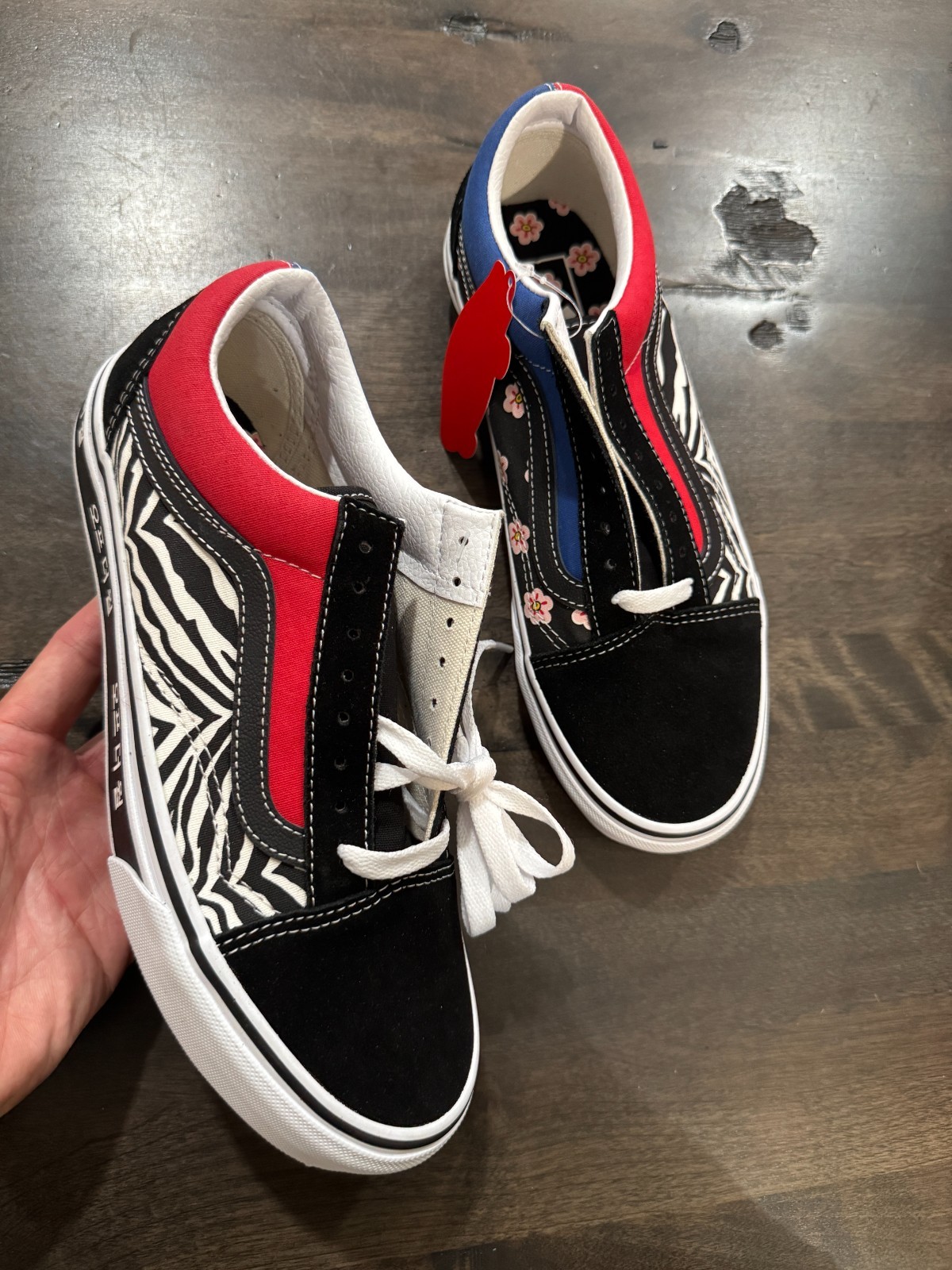 VANS old skool ‘koreantypgrphy’ blue red (SKU VN0A38G19HW) Men size 7.5-8