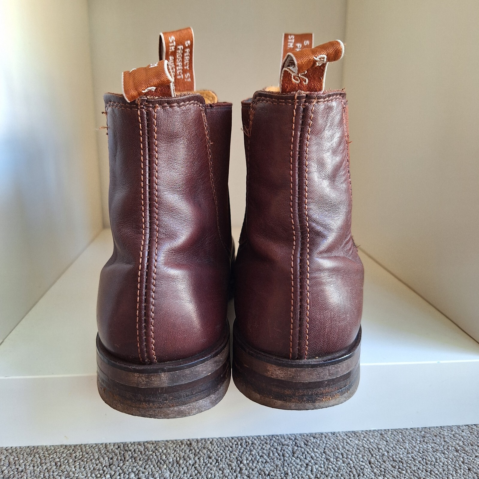 RM williams Leather Comfort Craftsman Chelsea Boots UK 7.5G US 8.5 Ladies 10