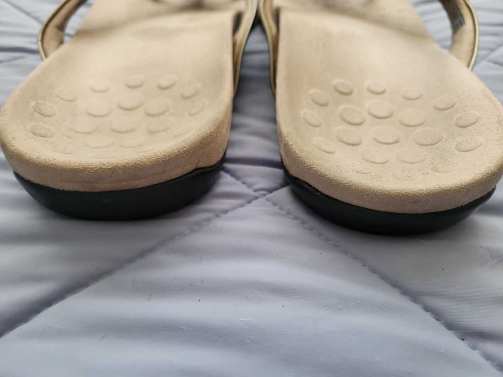 Vionic BELLA II Bow BRONZE Thong Sandals Orthotic Arch Support Flip Flops 11 W