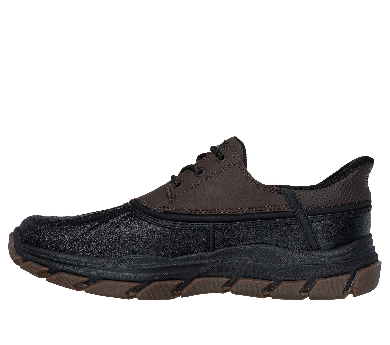 JohnDeere Skechers Shoe Men Black Slip Ins Chocolate Waterproof Anti Slip 256002