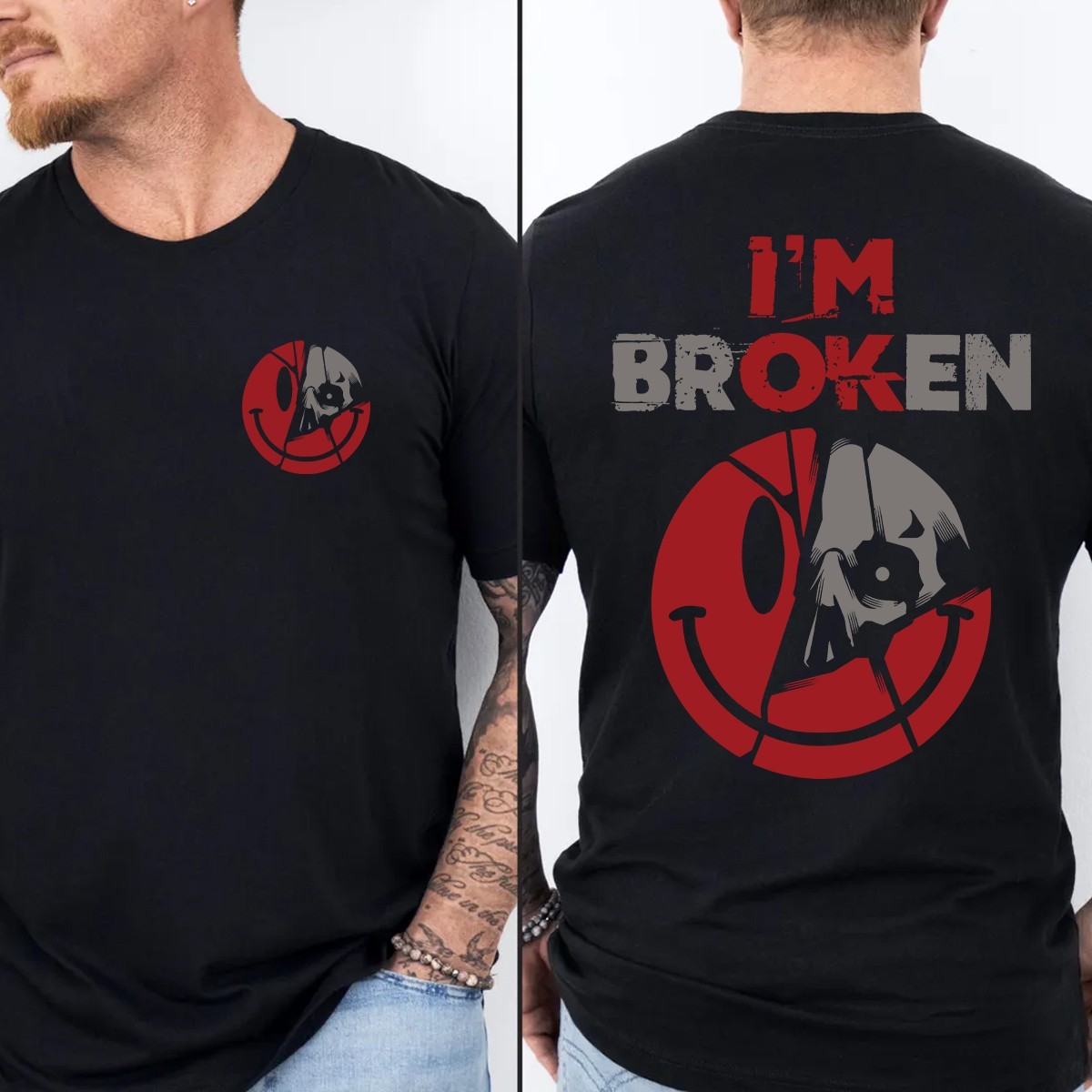 Im Ok Im Broken Invisible Illness I Am Ok Broken Shirt