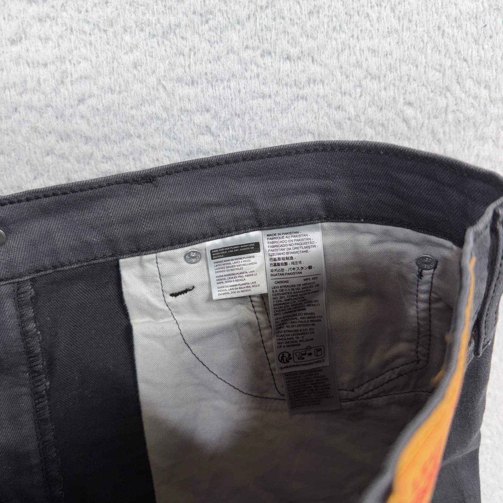 Levi’s 511 Slim Fit Jeans Mens 34×32 (34×31) Gray Denim Pants Super Stretch