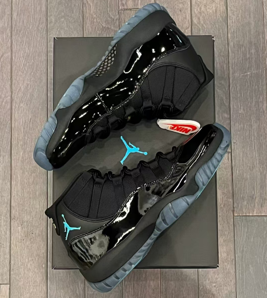 Jordan 11 Retro Gamma Blue High Top Black Blue Men’s Basketball Shoes