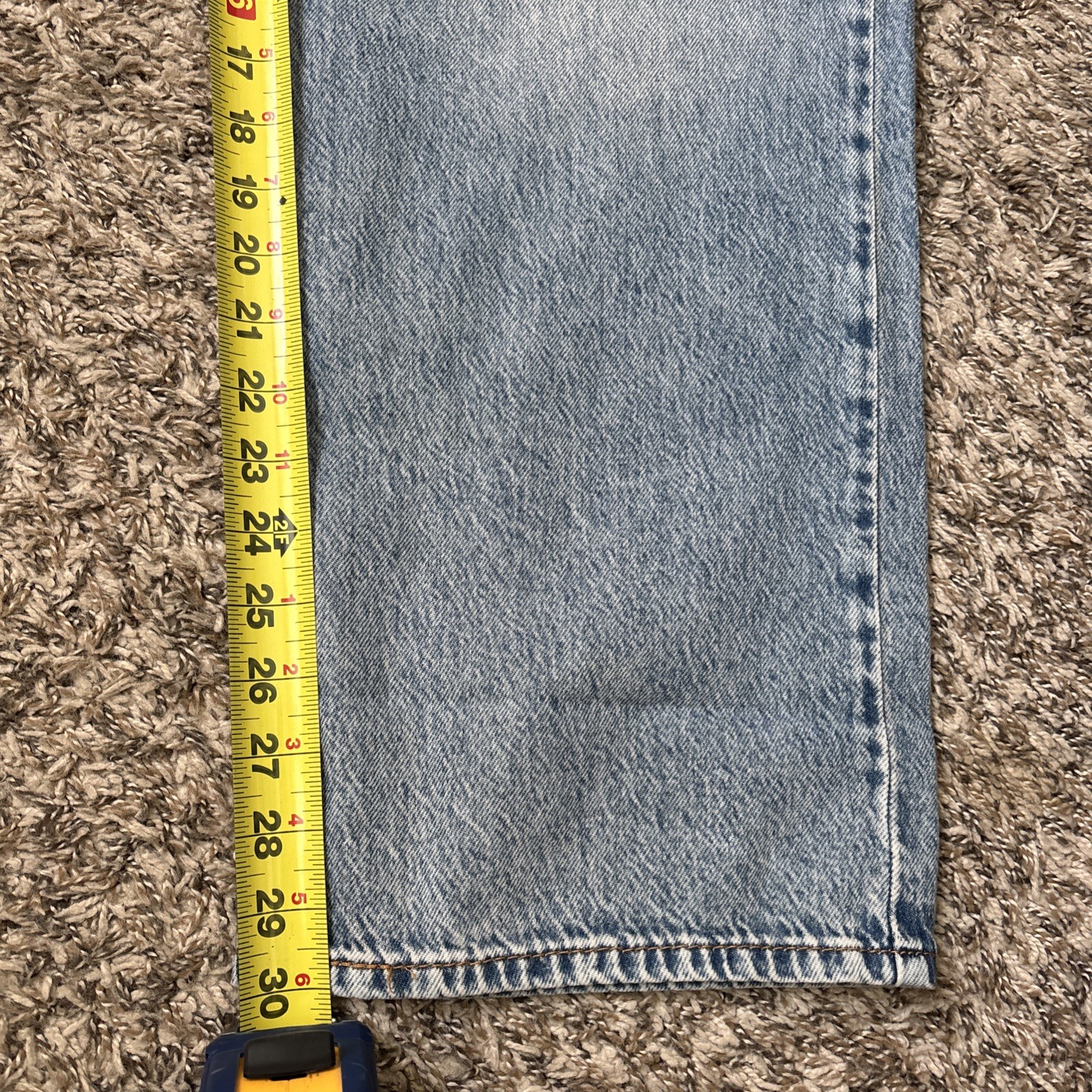 Levi’s 565 Men’s Loose Straight Denim Jeans Light Wash 36×30,Classic Fit NWT