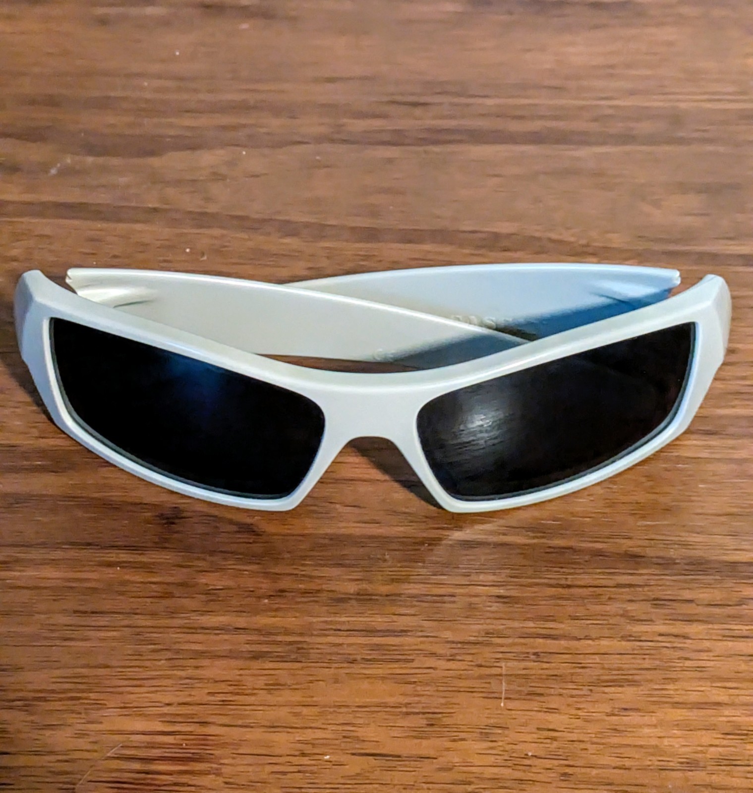 Standard Issue Desert Tan Oakley Gascan Sunglasses w/ Black Lens Green Emblem SI