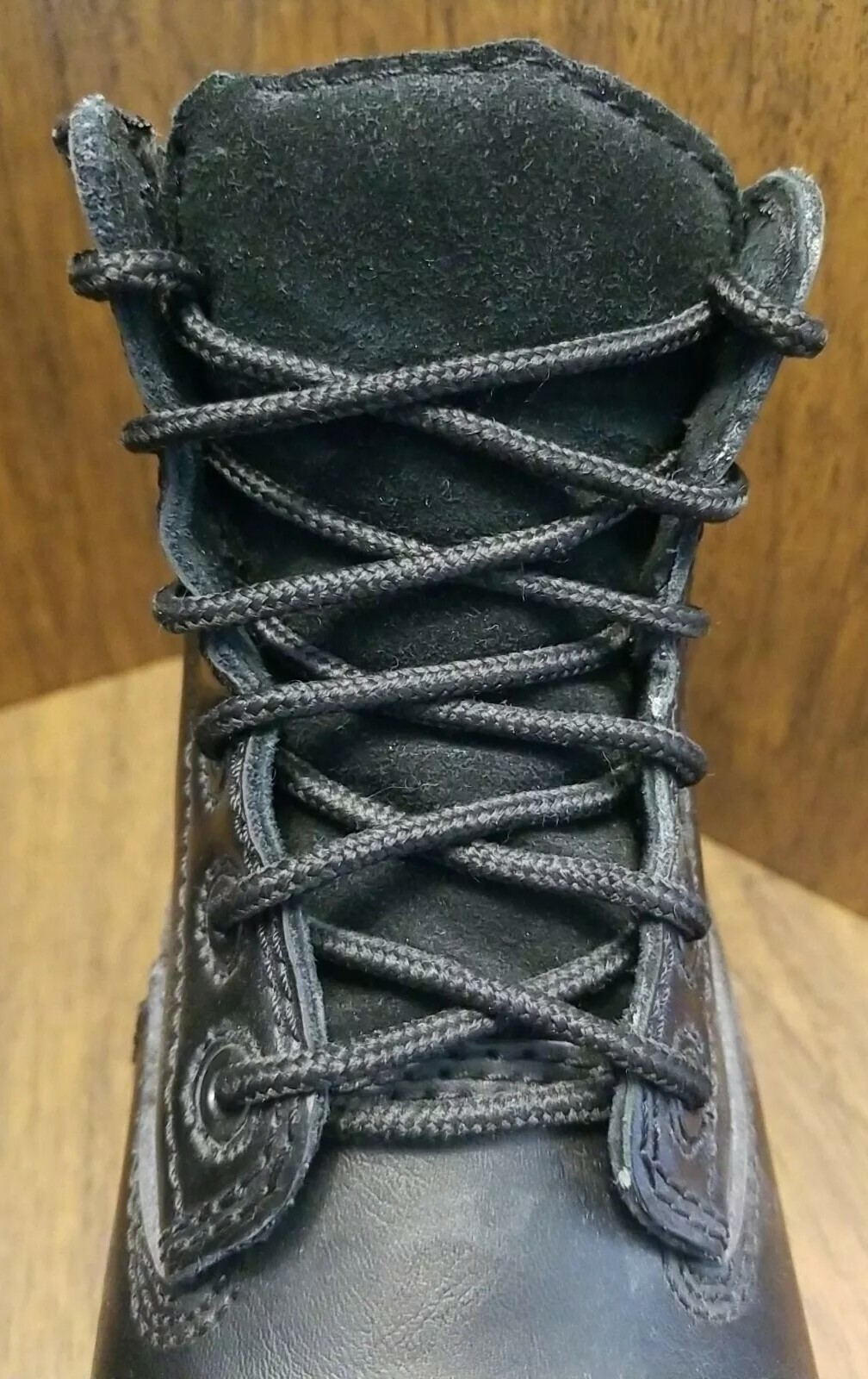 Wellco M1/75 C/75 Oil/Slip Resistant Black Steel Toe Boots Size 5 EW