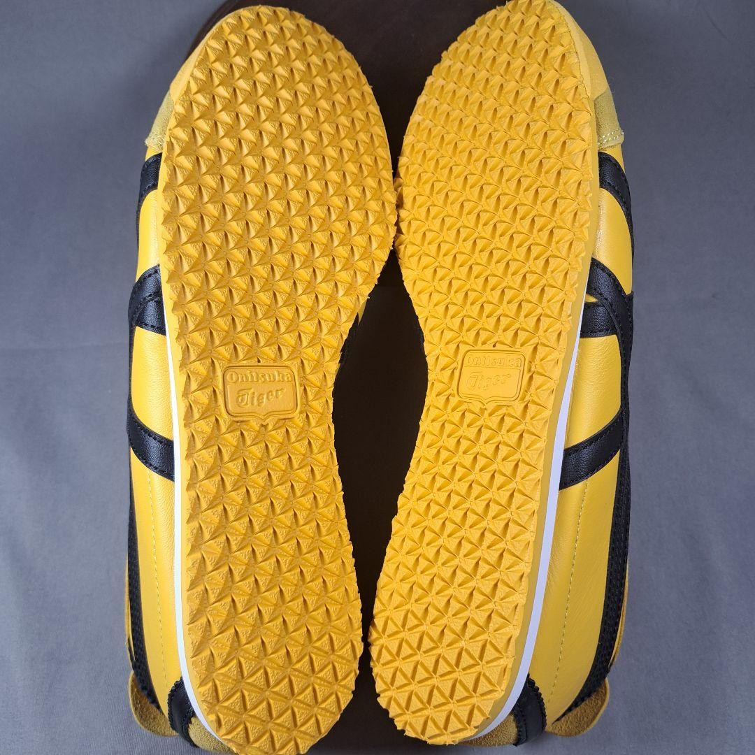 Onitsuka Tiger MEXICO66 Yellow Black 9 Leather Sneakers
