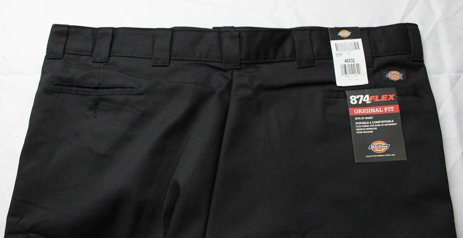Dickies Men’s Original 874 Straight Leg Work Pants BL1 Black Size 48X32 NWT