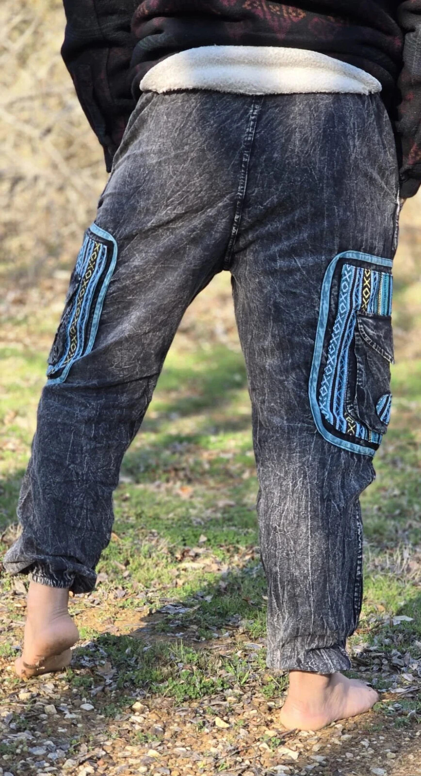 Organically Handmade Natural Stonewashed Colorful Hemp Cotton confy Pant