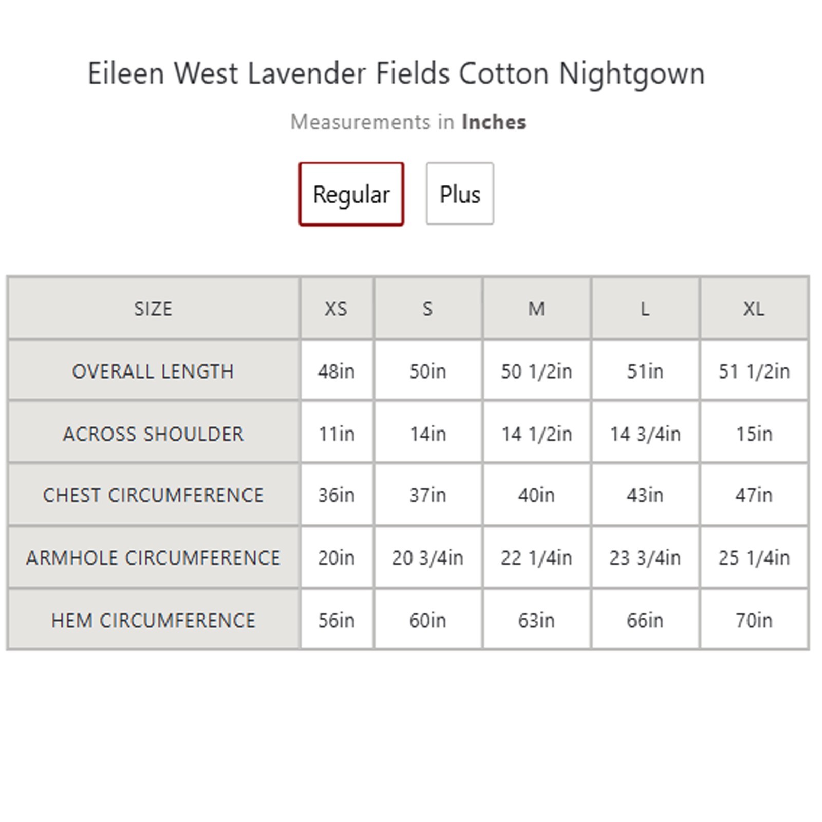 Eileen West Lavender Fields Cotton Nightgown
