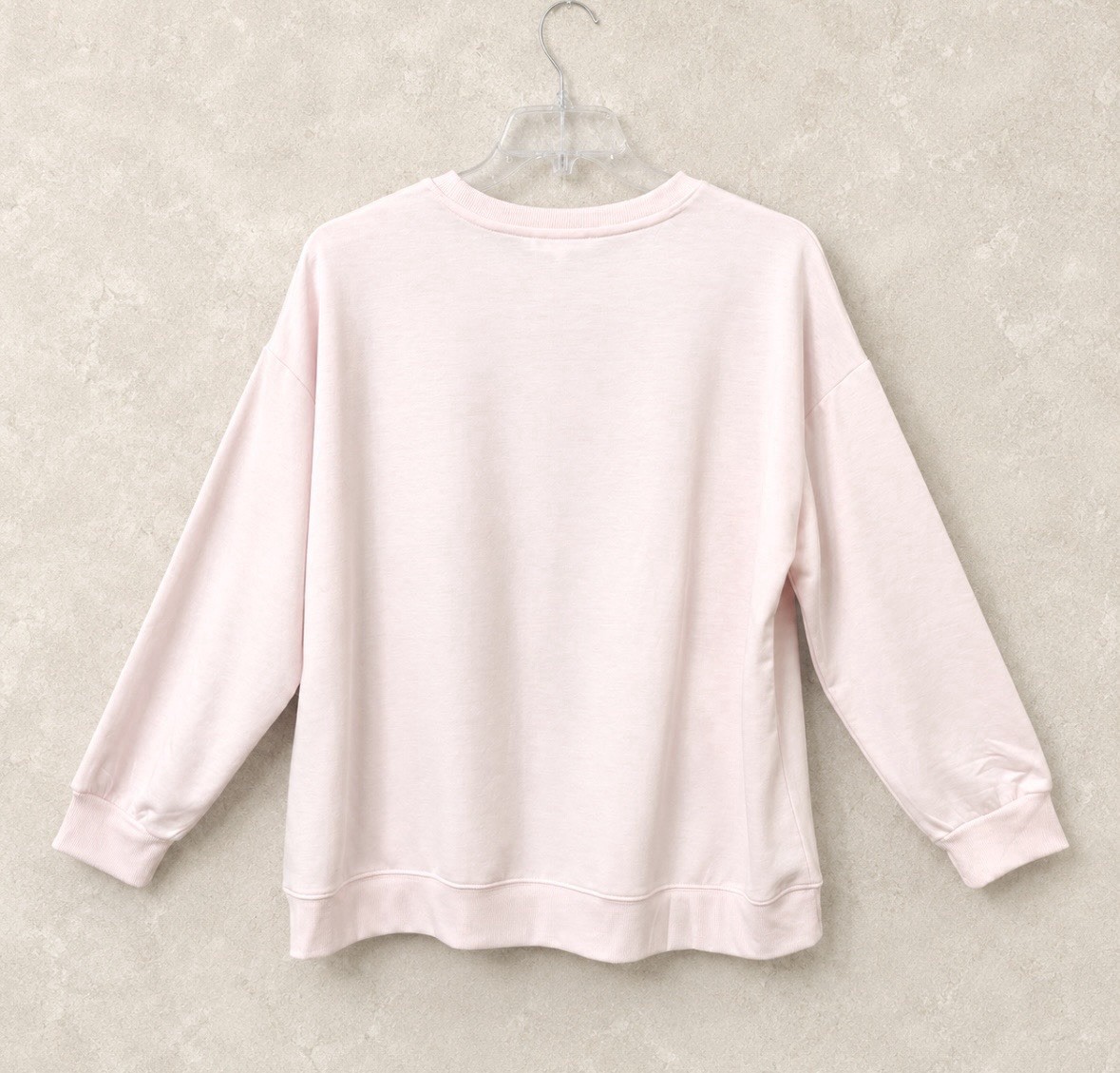 REPUBLIC PEPPERMINT SEQUIN HEARTS SWEATSHIRT 1X PINK COQUETTE GIRLCORE PREPPY