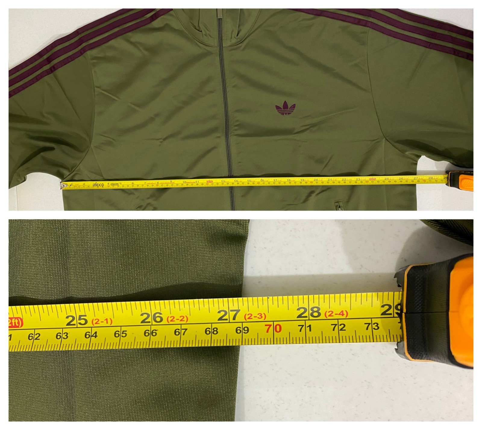 Adidas Originals Classics Firebird Tracksuit Focus Olive Maroon Size XL