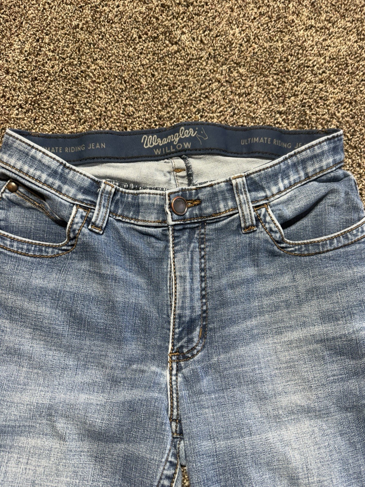 Wrangler Willow Bootcut Cowgirl Women’s Jeans Size 11Blue Denim 11X32 Mid Rise