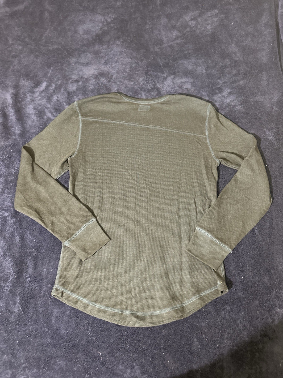 Volcom Green Thermal Long Sleeve Shirt Medium