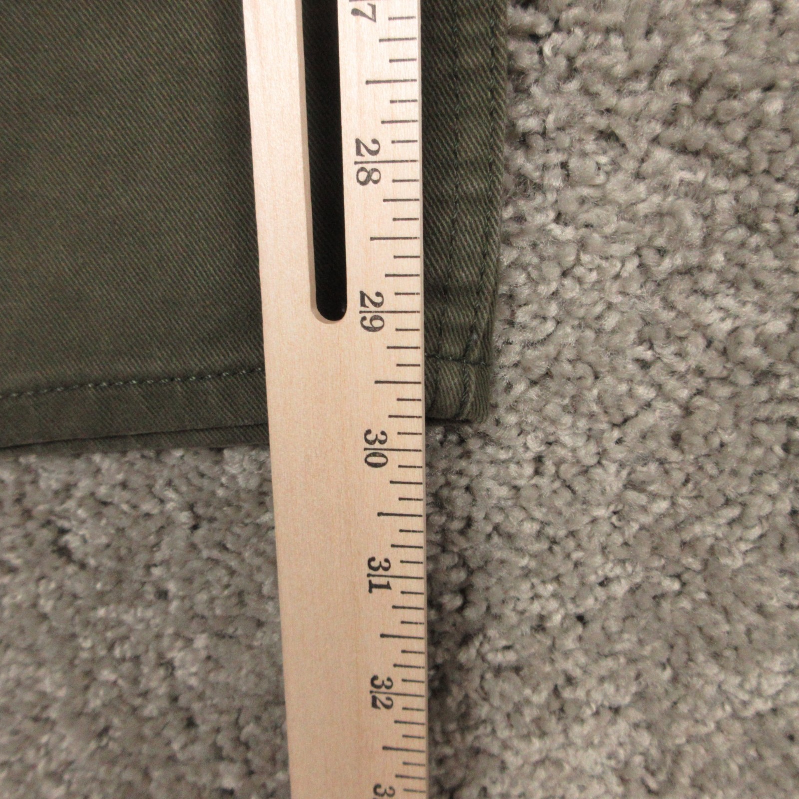 Levis Jeans Mens 32×32 Green Commuter 511 Slim Straight Selvedge Denim Pants